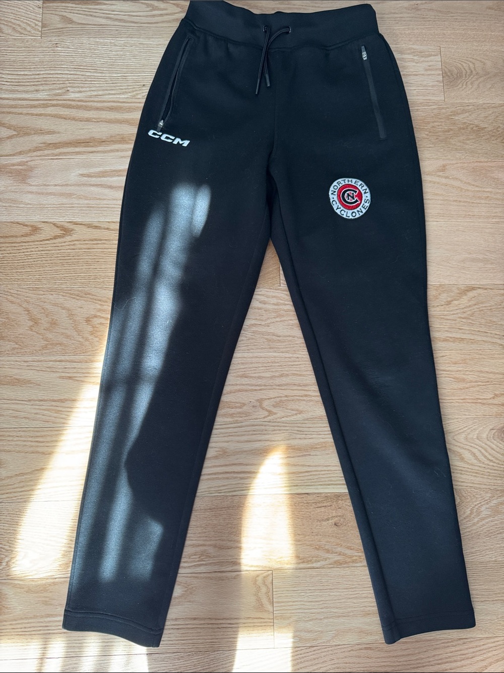 CCM Black  Cyclones Logo Joggers